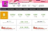 Income and rank of Slumber Queen (Image via Social Blade)